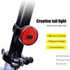 Bike Rear Light Led Usb Rechargeable Bike Tail Light Bike Safety Warning Light Alarm Rear Lamp Waterproof Tail Cycling Light
