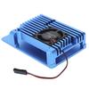 Радиатор с одним вентилятором и защитной крышкой CNC для Raspberry Pi 4 Алюминиевый корпус РадиаторСиний