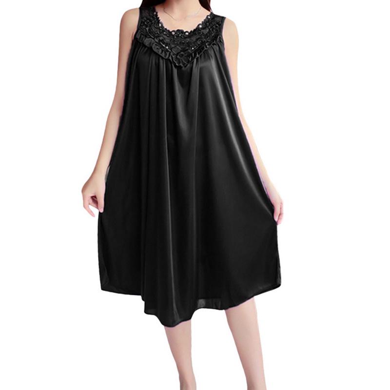 Женская ночная рубашка, сексуальное женское белье, халат, шелковая ночная рубашка Babydoll, повседневная свободная одежда для сна