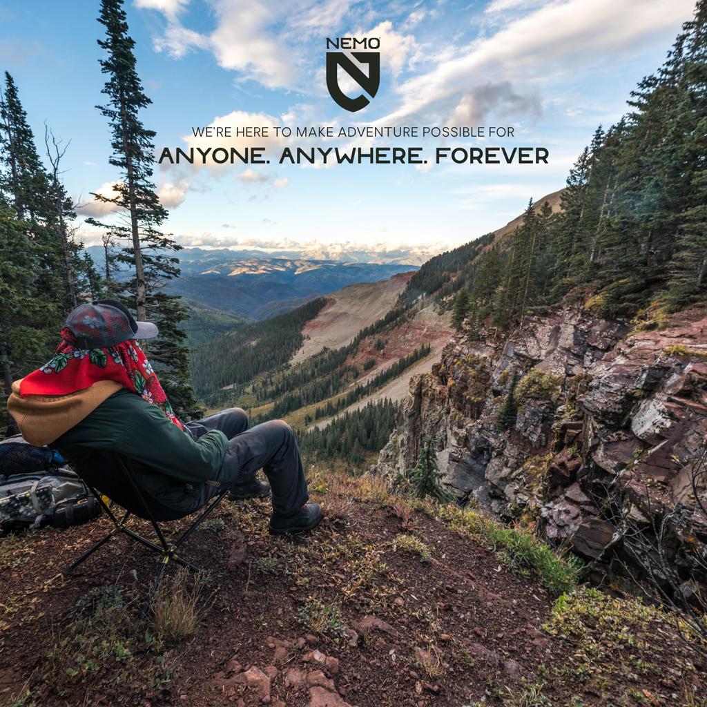 Кресло для кемпинга NEMO Moonlite с откидной спинкой - Синяя птица