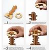 Intellectual Educational for Children Adult DIY Wooden Toy Unlock Puzzle Key Classical Funny Lock Toys