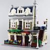 Street View Model Set Parisian Restaurant Apartment Building Blocks Bricks Toys Gift