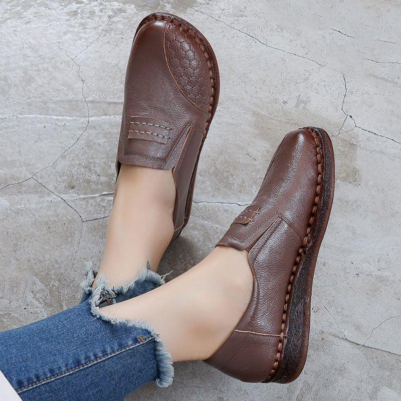 Летняя женская повседневная обувь из кожи, дизайнерские женские кроссовки, женские туфли-лоферы, легкие мокасины для мам, Zapatos Mujer