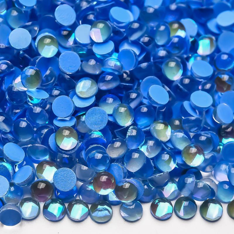 Кристалл Стеклянный Мокко Полукруглый Жемчужный Ногтевой Шарик Diy Nail Art Человек Рыбка Бусина Красота Мобильные Телефоны Аксессуары