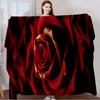 1pc Luxurious Red Rose Microfiber Bath Towel Soft, Skin-Friendly This Exquisite Towel Features a Luxurious Red Rose Pattern with