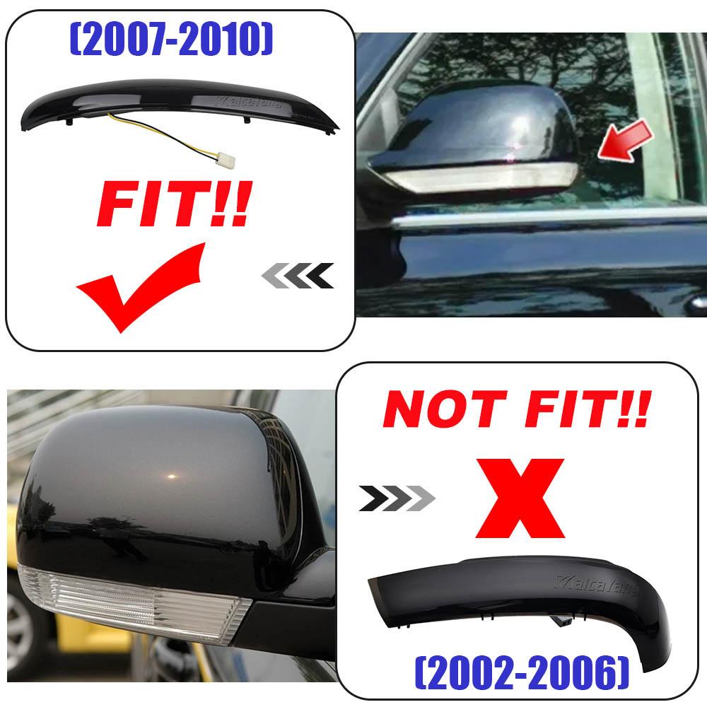 For VW Volkswagen Touareg I MK1 7L Facelift 2007 2008 2009 2010 Car LED Dynamic Indicator Turn Signal Light Blinker Mirror Lamp