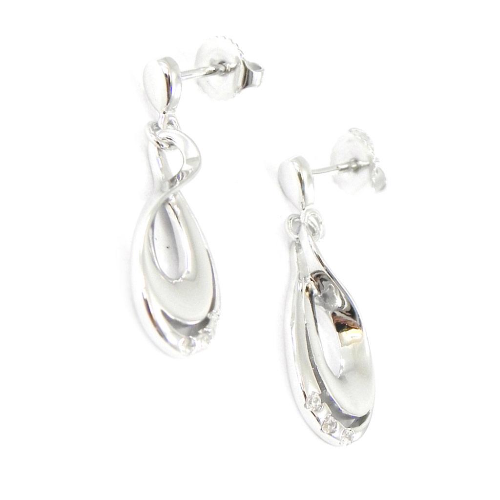 Altesse [I2932] - Серебряные серьги «Câlin», белые