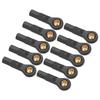 10pcs RC Tie Rod End Plastic Material Black 2.5mm Aperture 23mm Height Ball Head Holder Tie Link Rod End for 1 10 RC Car