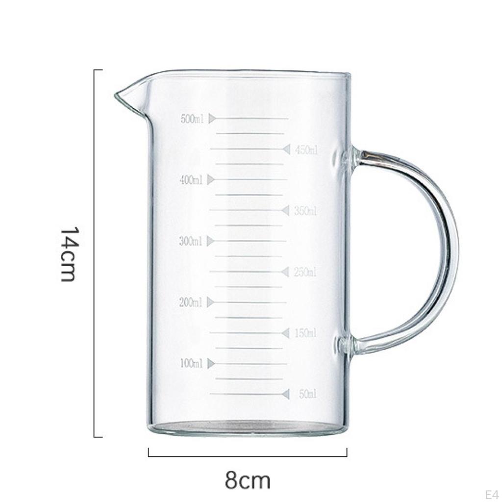 Стеклянный мерный стаканчик с высоким боросиликатным мерным кувшином для ресторана