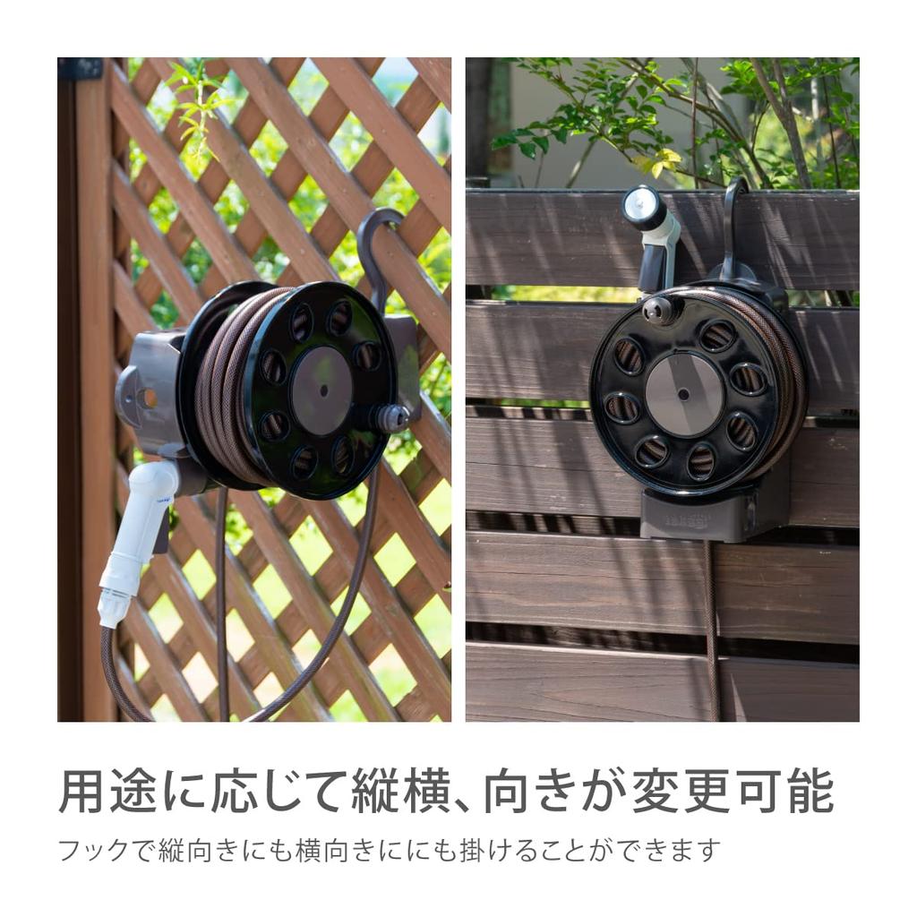 Катушка для шланга Takagi Aurora LIGHT 10 м (BR) Коричневый Стильный Легкий R1410BR