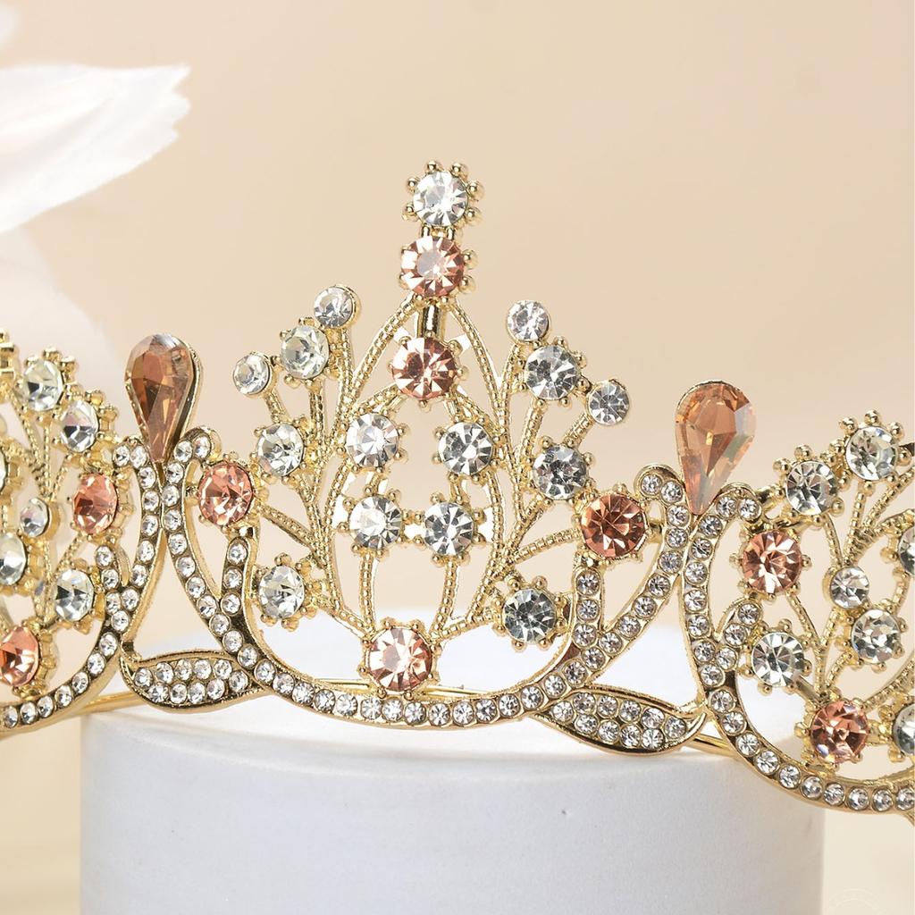 Baroque Style Retro Princess Super Fairy Alloy Rhinestone Jewelry Headdress Crown Bride Wedding Wedding Dress Accessories