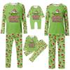 Рождественский принт Семейный комплект с длинными рукавами для родителей и детей Домашняя одежда Костюм Осень