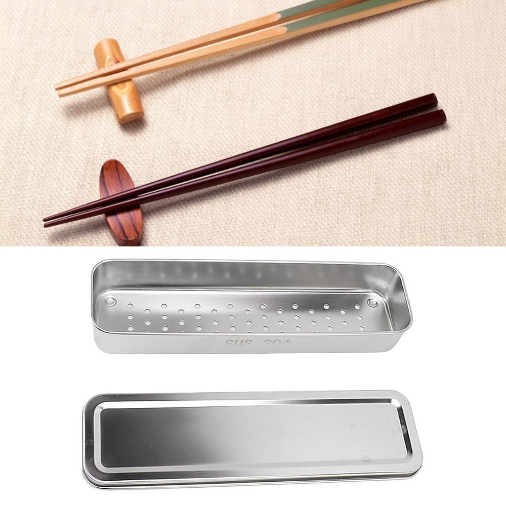 Multi Color Chopstick Storage Box Rustless Steel Utensil Organizer Kitchen Drain Holder Dormitory