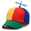 Забавная шляпа Snapback, пропеллер вертолета, приключенческая шляпа для папы, радужная, бамбуковая, бейсбольная кепка со стрекозой для взрослых, детей, мальчиков и девочек