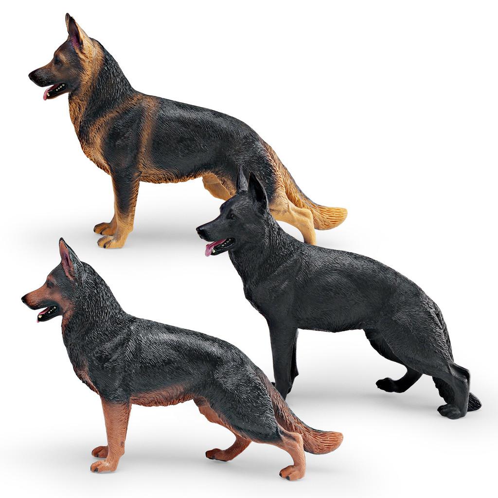 German Dog Shepherd Replication Pvc Model For Children Gift And Decor Home
