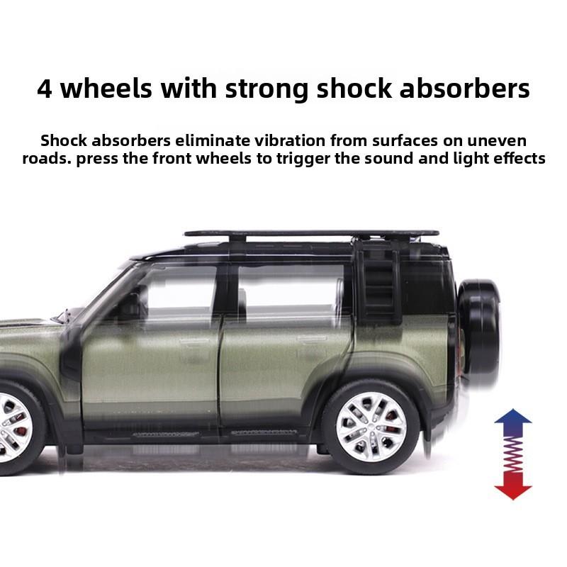 Rover Land Suv Defender 136 Scale Alloy Car Model With Sound Light Kids For