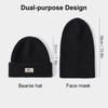 Зимняя теплая шапка для мужчин, уличная толстая вязаная хлопковая шапка-бини, шапка для катания на лыжах в холодную погоду, походов