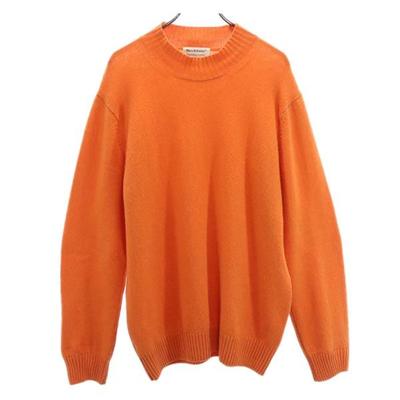 Mars Nnit wear Свитер с длинным рукавом из британской шерсти XL Оранжевый трикотаж Мужской Б/у