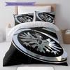 Eintracht Frankfurt Pattern Bedding Home Decoration Birthday Gift ( 1 duvet cover + 2 pillowcase, without core),fan merchandise.