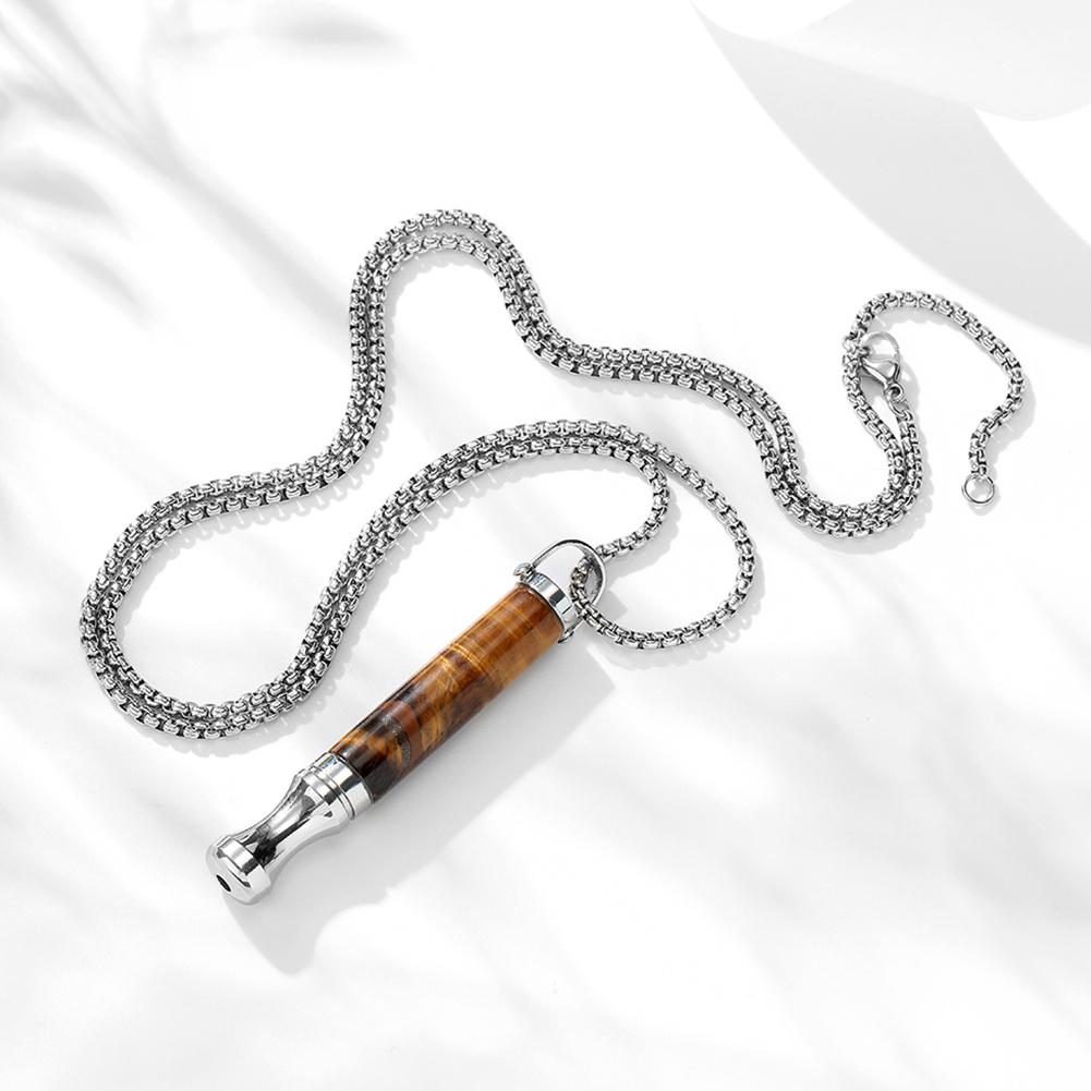 Ожерелье-помощник для бросающих курить, снимающее стресс, энергетический камень, трубчатое ожерелье, ожерелье для облегчения тревоги, дыхательное ожерелье для медитации