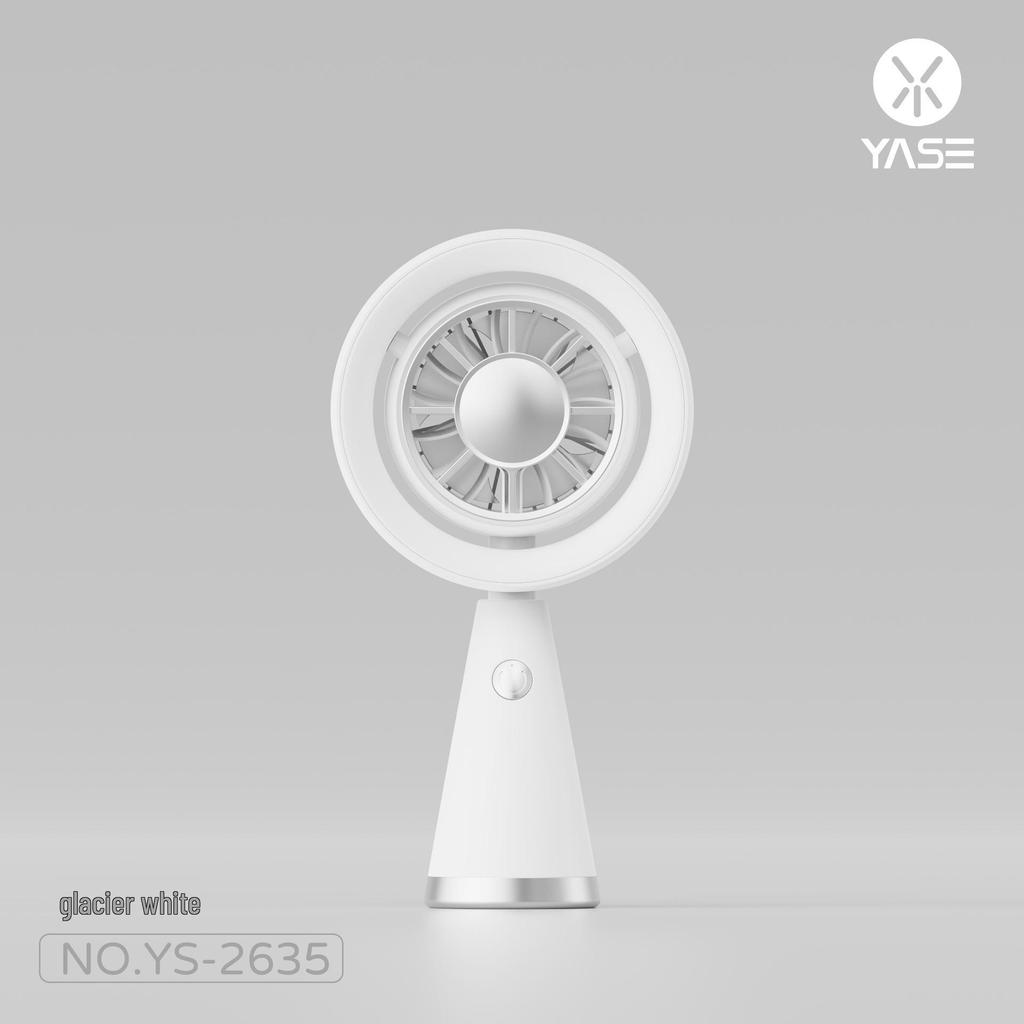 Compact USB Rechargeable Handheld Fan with Digital Display and 100 Speed Settings