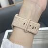 Ремешок из силикона Rose для Apple Watch - мягкий силиконовый ремешок с креативным тиснением Rose для часов iWatch S10/9/8/7/6/5/4/3/2/1/Se/Ultra/Ultra2 49 мм 46 мм 45 мм