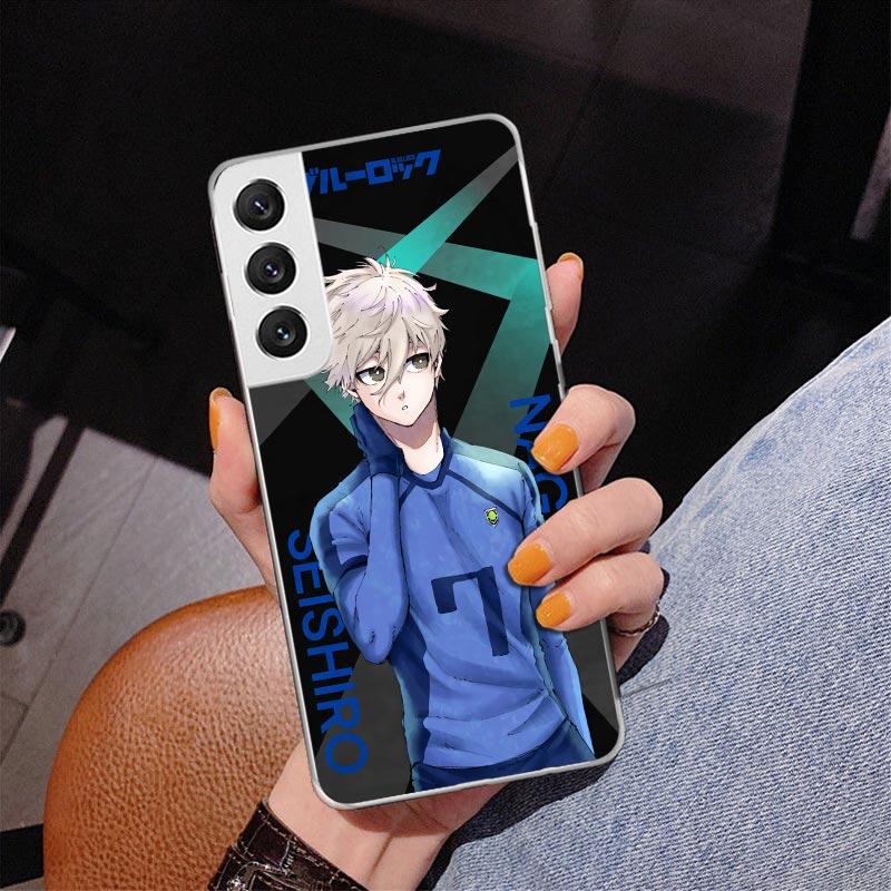 Hot Anime Blue Lock Phnoe Case for Samsung Galaxy S26 S25 Edge S23 S24 Ultra S22 Plus S21 S20 FE Unique Cover Soft Coque Galaxy