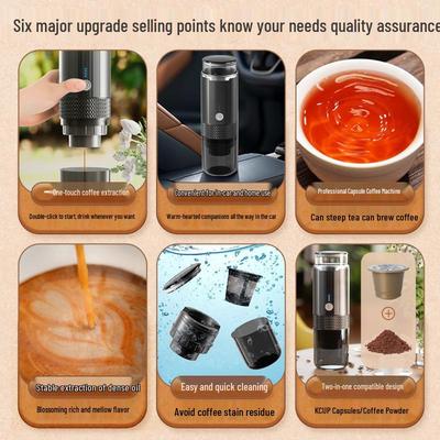 Портативная автоматическая кофемашина для путешествий и дома