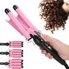 Щипцы для завивки волос с 3 цилиндрами, регулируемые щипцы для завивки волос, щипцы для завивки волос, инструмент для укладки волос, 110 В ~ 240 В