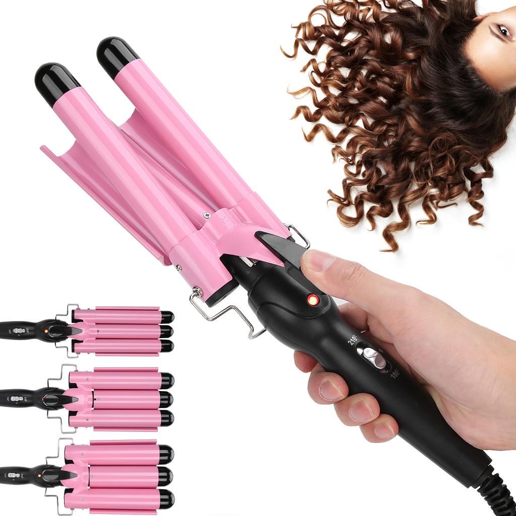 Щипцы для завивки волос с 3 цилиндрами, регулируемые щипцы для завивки волос, щипцы для завивки волос, инструмент для укладки волос, 110 В ~ 240 В