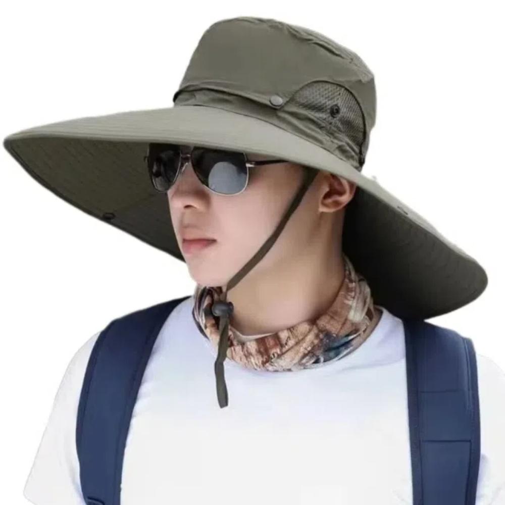 Foldable Large Brim Sun Hat Breathable Sun Protection Hat Fashion Fisherman Hat  Climbing