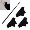 4pcs/lot Plastic Flute Cleaning Rod Microfiber Cleaning Cloth Flute Cleaning Kit