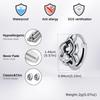 Gothic Huggies Hoop Earrings for Men Women,Anti Allergy Stainless Steel Round Huggies,Punk Jewelry Gift