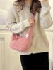 High-end Texture Classic Solid Color Shoulder Bag for Women Ins Niche Fashionable Small Square Bag Cross-body Bag