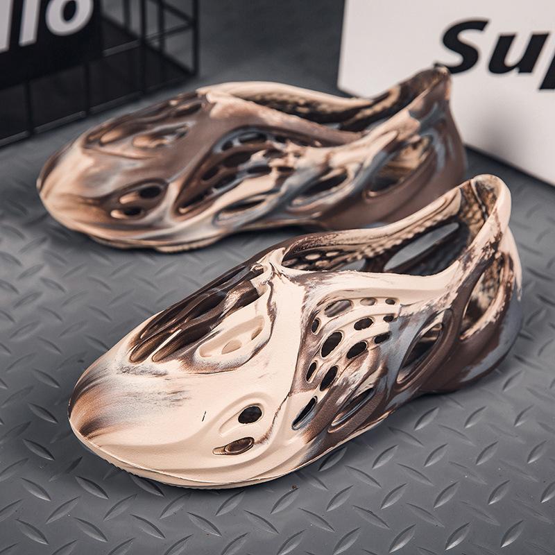 Camouflage Coconut Hole Shoes Summer Couple Wading Beach Shoes Hollow Sports Teen Men's and Women's Shoes