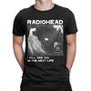 Vintage Radiohead T-Shirt for Men Crew Neck 100% Cotton T Shirt Short Sleeve Tee Shirt Adult Clothing
