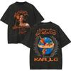 2026 Винтажные стираные Футболки Karol G Tropicoqueta Tour 2026 Мужские Женские Мода Поп-музыка Футболка Летняя Повседневная Свободная Хлопковая Футболка С Коротким Рукавом