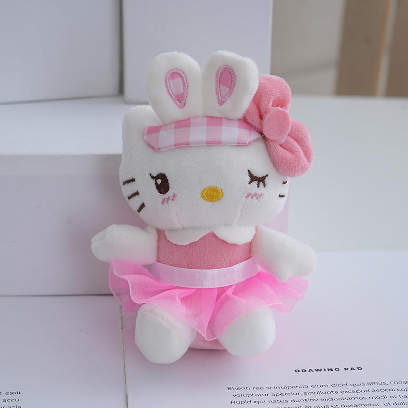 Cute Kitty Plush Toy Pp Cotton Soft Stuffed Animal Keychain For Bags Kids