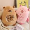 Capybara Snack Plush Toy Cute Plush Stuffed Capybara Snack Pillow Gift for Friends Birthday Gift Christmas Gift