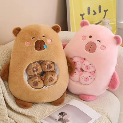 Мягкая игрушка Capybara Snack, симпатичная плюшевая подушка Capybara Snack, подарок для друзей, подарок на день рождения, рождественский подарок
