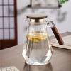 Diamond Cold Water Kettle Household Hospitality Walnut Large Capacity Cold Water Kettle Juice High Borosilicate Glass Cold Water Kettle