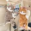 Автомобильная коробка для салфеток милый кот автомобильная коробка для салфеток плюшевая кукла автомобильная подвесная картонная коробка креативная мультяшная сумка для салфеток женская Автомобильная коробка для салфеток