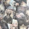 50sheets Retro Scrapbook Material Paper Hand Account DIY Collage Decoration Background Craft Paper