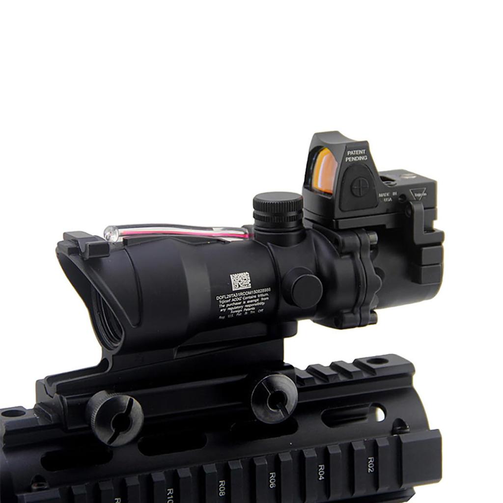 ACOG 4x32 Scope & RMR Dot Replica, Red, 4x Magnification