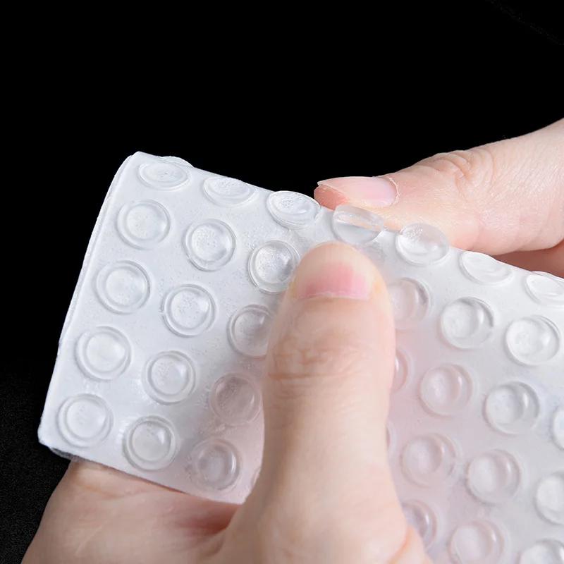 Прозрачный силиконовый противоударный гранулированный наполнитель для двери шкафа, противоударный наполнитель, бесшумная паста, буфер, противоскользящие гранулы с антиклеем