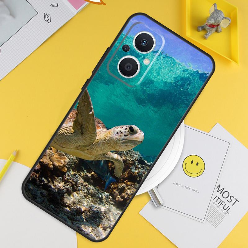 Морская черепаха Океан Для OPPO Reno 14 12 11 10 13 Pro 8T 11F 12F 13F 14F 7 8 Lite OPPO Find X9 X8 X6 X5 Pro Чехол