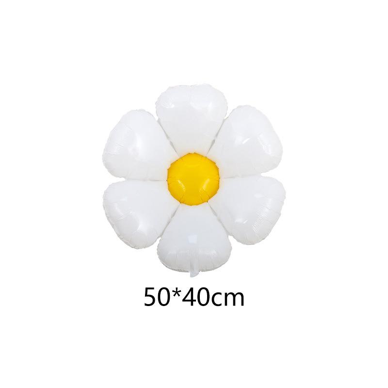 Ins Style Daisy Sunflower Foil Balloon, Handheld Baby Birthday Decoration
