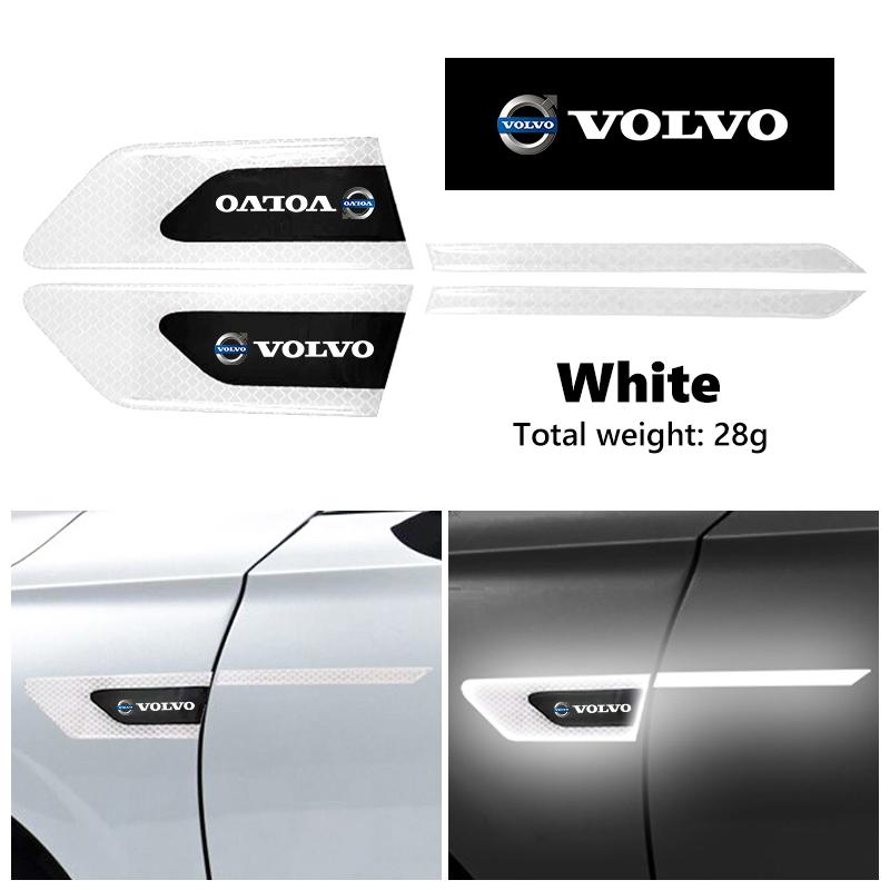 Для автомобиля Volvo Светоотражающие наклейки Автомобильные Предупреждение о столкновении Декор V40 V60 C30 C70 S60 S80 S90 XC40 XC60 XC70 XC90 T6