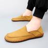 Autumn and Winter 2025 New Casual Shoes Beef Tendon Sole Driving Shoes Doudou Shoes Soft Sole Handmade Large Size Men's Shoes
