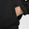 Nike Ветрозащитная тканая свободная куртка с застежкой-молнией для женщин, цвет черный, белый FV6305-010